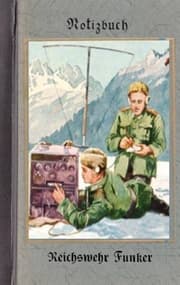 Cover von Vintage Historical Art Notebook: Reichswehr Funker (Notizbuch)
