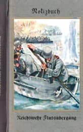 Cover von Vintage Historical Art Notebook: Reichswehr Flussübergang (Notizbuch)