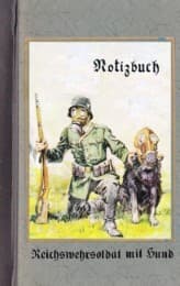 Cover von Vintage Historical Art Notebook: Reichswehrsoldat mit Hund (Notizbuch)
