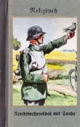 Cover von Vintage Historical Art Notebook: Reichswehrsoldat mit Taube (Notizbuch)