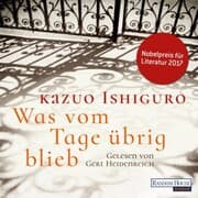 Cover von Was vom Tage übrig blieb