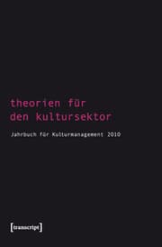 Cover von Theorien für den Kultursektor