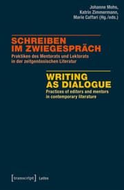 Cover von Schreiben im Zwiegespräch / Writing as Dialogue