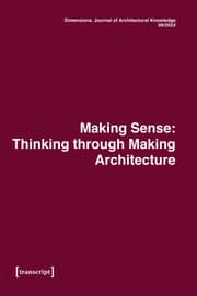 Cover von Dimensions. Journal of Architectural Knowledge
