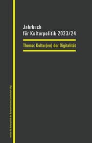 Cover von Jahrbuch für Kulturpolitik 2023/24