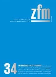 Cover von Zeitschrift für Medienwissenschaft 34