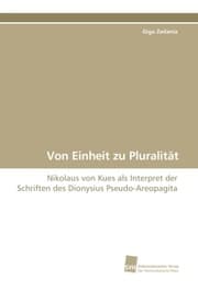 Cover von Von Einheit zu Pluralität