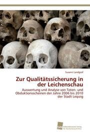 Cover von Zur Qualitätssicherung in der Leichenschau