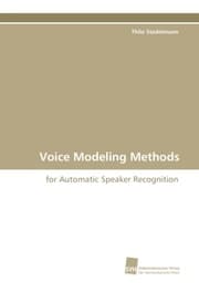 Cover von Voice Modeling Methods