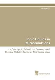 Cover von Ionic Liquids in Microemulsions