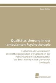 Cover von Qualitätssicherung in der ambulanten Psychotherapie