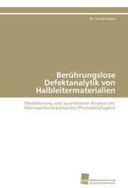 Cover von Berührungslose Defektanalytik von Halbleitermaterialien