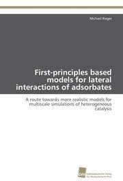 Cover von First-principles based models for lateral interactions of adsorbates