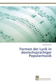 Cover von Formen der Lyrik in deutschsprachiger Popularmusik