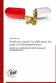 Cover von Profit ou Santé? Le défi pour les pays en développement