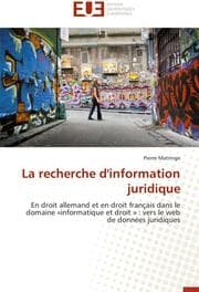 Cover von La recherche d'information juridique
