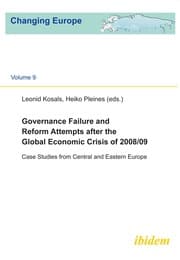 Cover von Governance Failure and Reform Attempts after the Global Economic Crisis of 2008/09