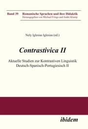 Cover von Contrastivica II: Aktuelle Studien zur Kontrastiven Linguistik Deutsch-Spanisch-Portugiesisch II