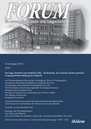 Cover von Forum für osteuropäische Ideen- und Zeitgeschichte. 18. Jahrgang, Heft 1
