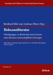 Cover von Holocaustliteratur: Überlegungen zu Reichweite und Grenzen eines literaturwissenschaftlichen Konzepts