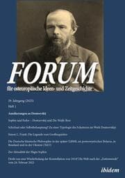 Cover von Forum für osteuropäische Ideen- und Zeitgeschichte