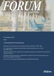 Cover von Forum für osteuropäische Ideen- und Zeitgeschichte