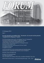 Cover von Forum für osteuropäische Ideen- und Zeitgeschichte. 18. Jahrgang, Heft 1