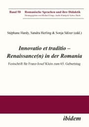 Cover von Innovatio et traditio - Renaissance(n) in der Romania