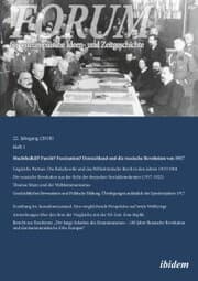 Cover von Forum für osteuropäische Ideen- und Zeitgeschichte