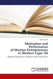 Cover von Motivation and Performance of Women Entrepreneurs in Western Cape: SA