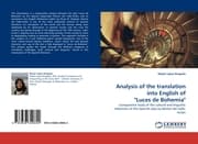 Cover von Analysis of the translation into English of 'Luces de Bohemia'