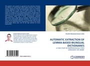 Cover von AUTOMATIC EXTRACTION OF LEMMA-BASED BILINGUAL DICTIONARIES
