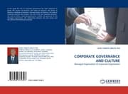 Cover von CORPORATE GOVERNANCE AND CULTURE