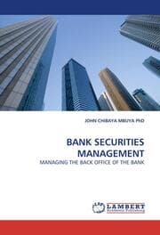 Cover von BANK SECURITIES MANAGEMENT