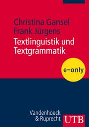 Cover von Textlinguistik und Textgrammatik