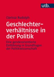 Cover von Geschlechterverhältnisse in der Politik