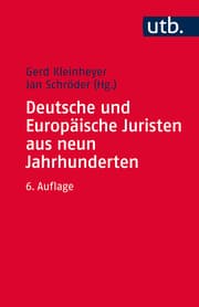 Cover von Deutsche und Europäische Juristen aus neun Jahrhunderten