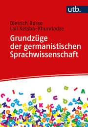 Cover von Grundzüge der germanistischen Sprachwissenschaft