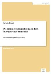 Cover von Ost-Timor zwanzig Jahre nach dem indonesischen Einmarsch