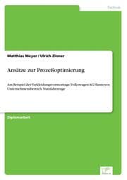 Cover von Ansätze zur Prozeßoptimierung