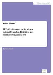 Cover von LED-Monitorsystem für einen ortsauflösenden Detektor aus szintillierenden Fasern