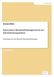 Cover von Innovatives Kundenbindungssystem im Dienstleistungssektor