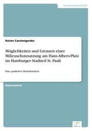 Cover von Möglichkeiten und Grenzen einer Milieuschutzsatzung am Hans-Albers-Platz im Hamburger Stadtteil St.Pauli