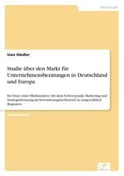 Cover von Studie über den Markt für Unternehmensberatungen in Deutschland und Europa