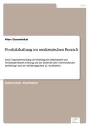 Cover von Produkthaftung im medizinischen Bereich
