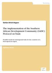 Cover von The implementation of the Southern African Development Community (SADC) Protocol on Trade