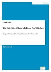 Cover von Die Late Night Show als Form der Talkshow