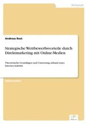 Cover von Strategische Wettbewerbsvorteile durch Direktmarketing mit Online-Medien