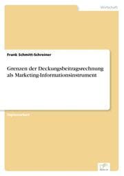 Cover von Grenzen der Deckungsbeitragsrechnung als Marketing-Informationsinstrument