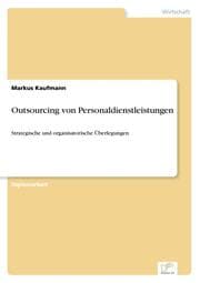 Cover von Outsourcing von Personaldienstleistungen